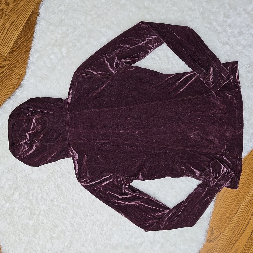 Lululemon Purple Velvet Full Zip Jacket, Womens 8 - Picture 12 of 12